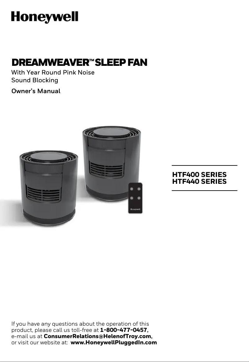 Página 1 del manual Manual de usuario Honeywell DreamWeaver HTF400