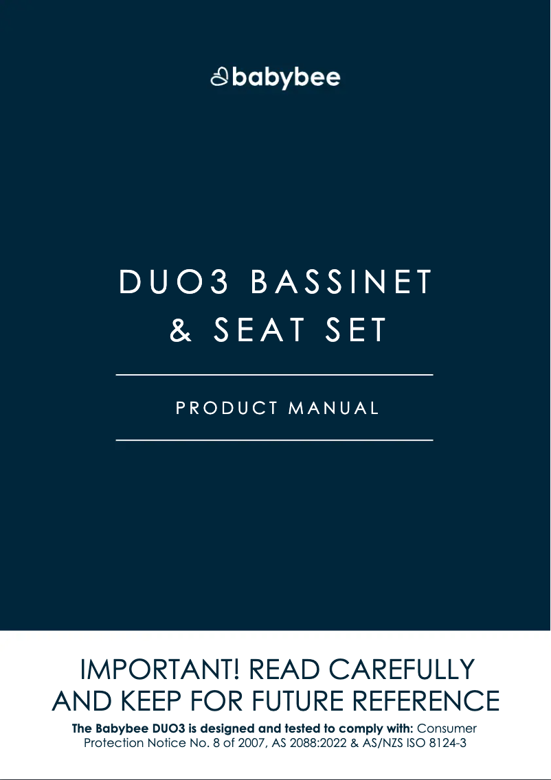 Page 1 de la notice Manuel utilisateur Babybee DUO3