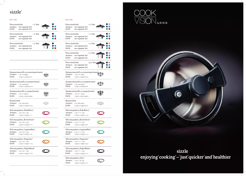 Page 1 de la notice Manuel utilisateur BRK Cookvision Sizzle