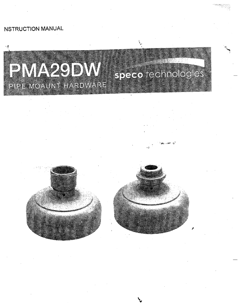 Page 1 de la notice Manuel utilisateur Speco Technologies PMA29DW