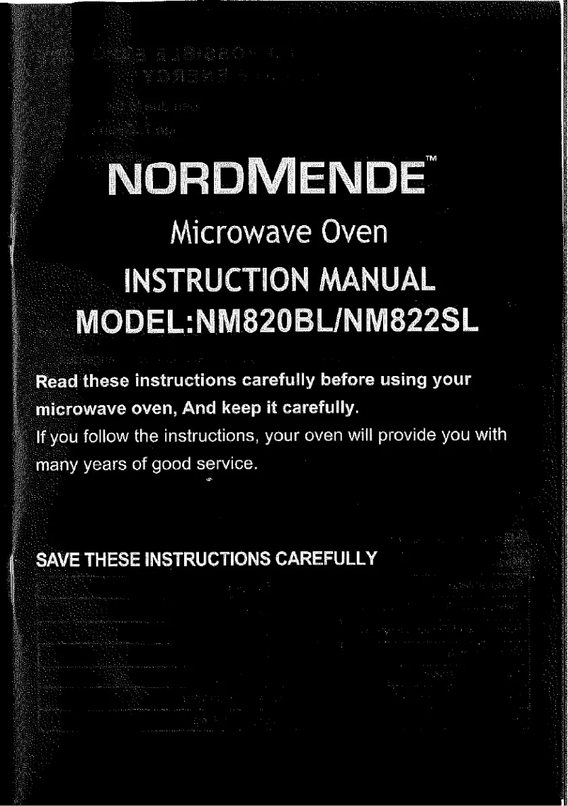 Imagen de la primera página del manual del dispositivo NM822