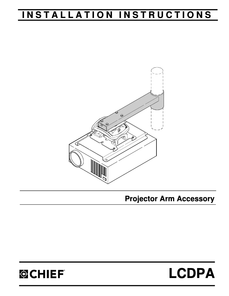 Página 1 del manual Manual de usuario Chief LCDPA