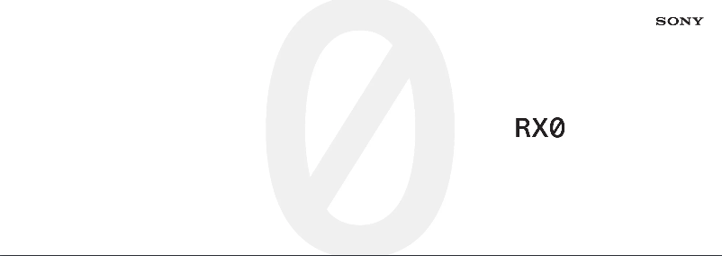 Page 1 de la notice Brochure Sony CyberShot DSC-RX0