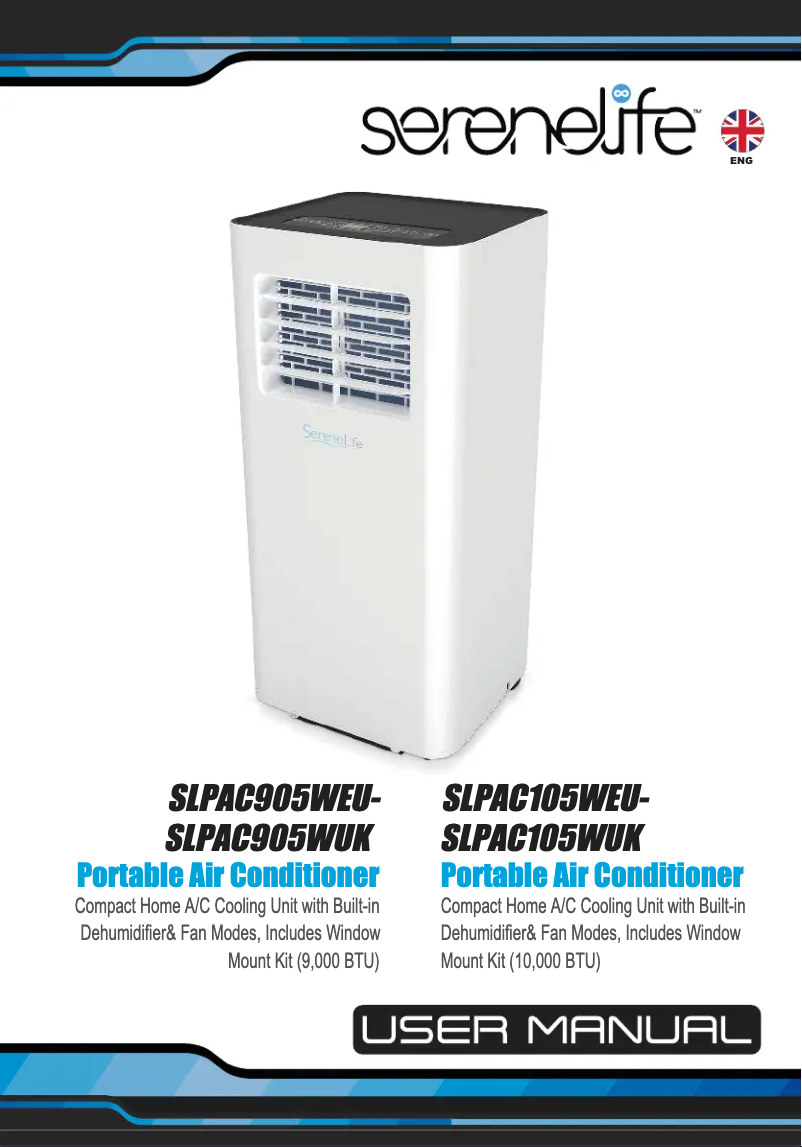 Page 1 de la notice Manuel utilisateur SereneLife SLPAC905W