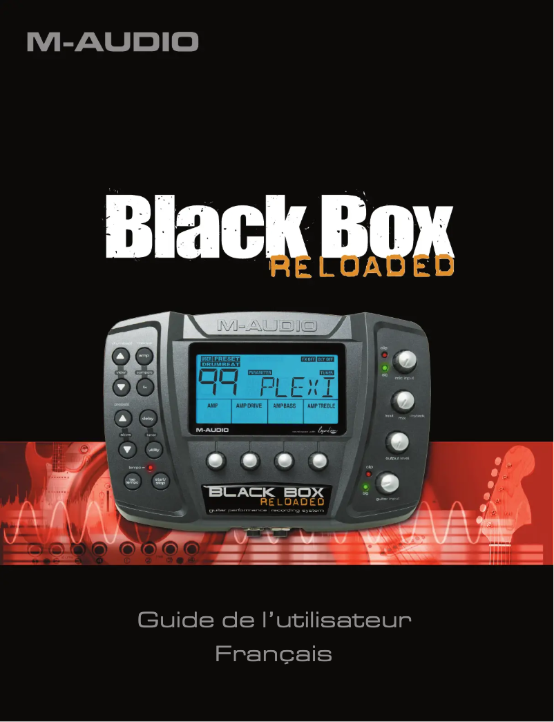 Image de la première page du manuel de l'appareil Black Box