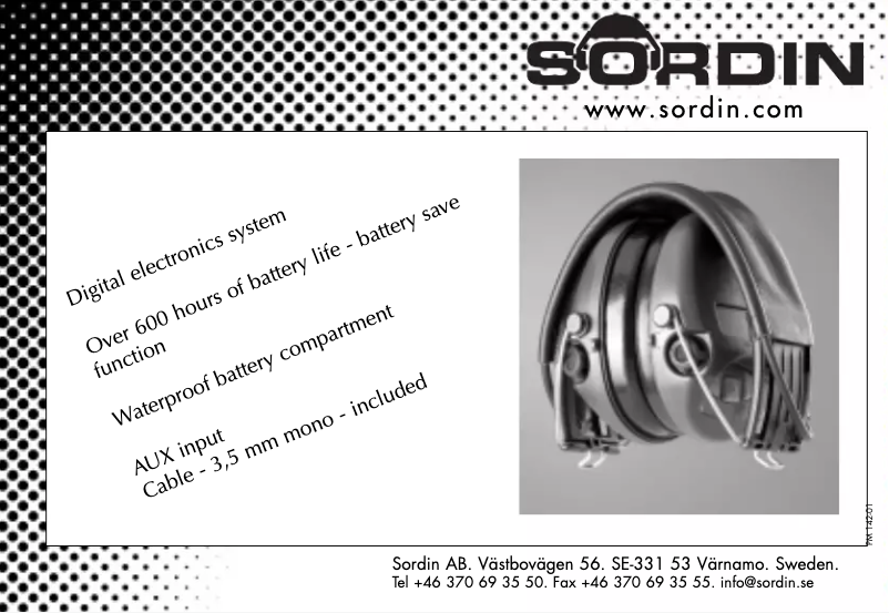 Page n°1 - Manuel utilisateur Sordin Supreme Pro