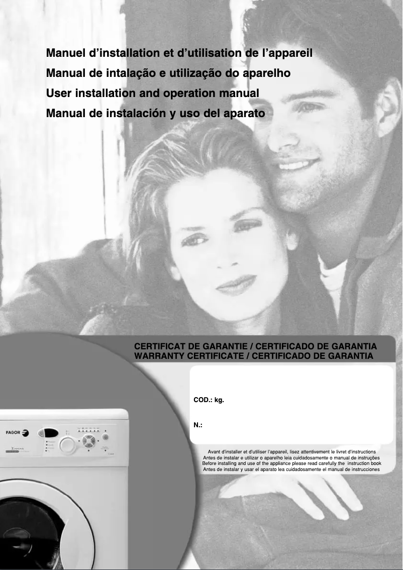 Página 1 del manual Manual de usuario Fagor 1F-2611P