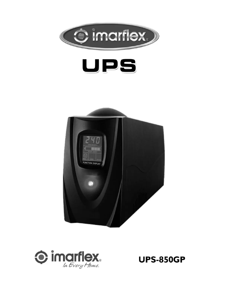 Page 1 de la notice Manuel utilisateur Imarflex UPS-850G