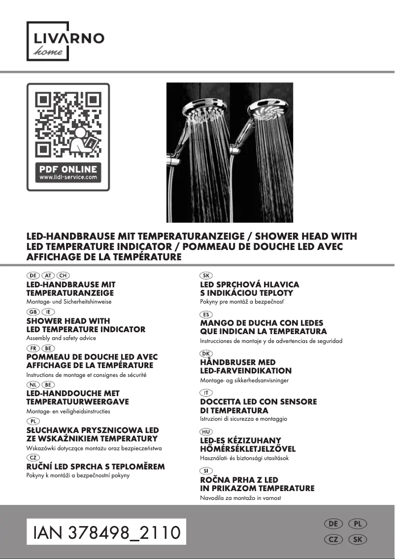 Image de la première page du manuel de l'appareil IAN 378498