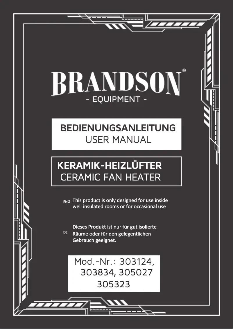 Page 1 de la notice Manuel utilisateur Brandson 303834