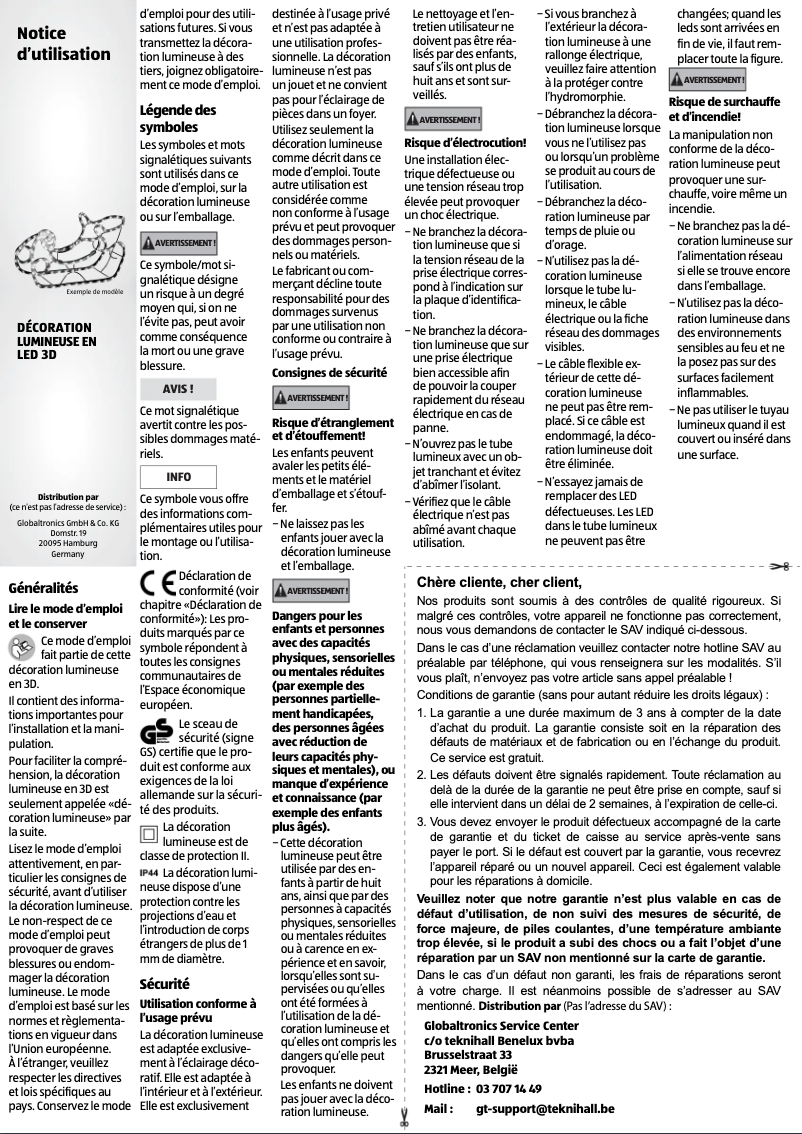 Image de la première page du manuel de l'appareil GT-RL3d-LED-05