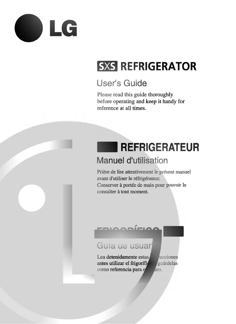 Image de la première page du manuel de l'appareil GR-B207GVZ