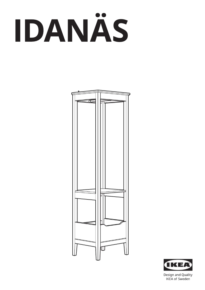 Imagen de la primera página del manual del dispositivo IDANÄS 804.588.39