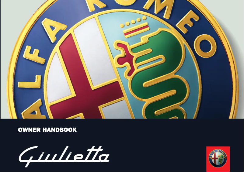 Página 1 del manual Manual de usuario Alfa Romeo Giulietta (2011)