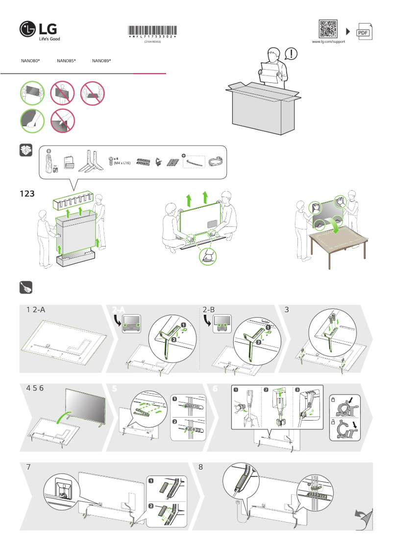 Image de la première page du manuel de l'appareil 65NANO856PA