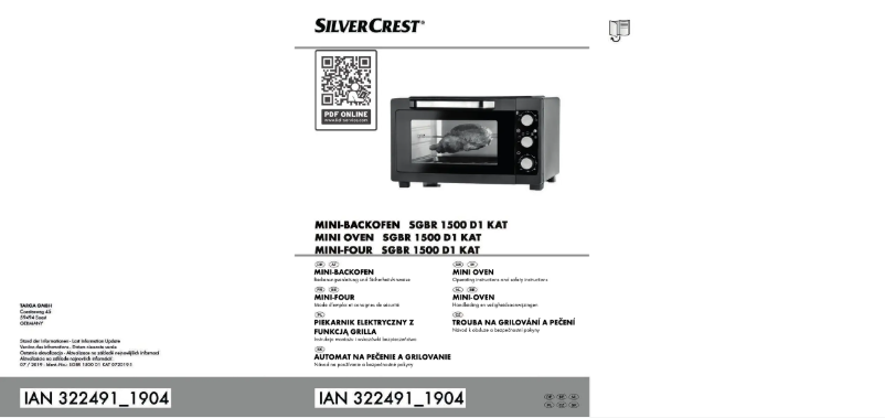 Page 1 de la notice Manuel utilisateur SilverCrest SGB 1200 A4