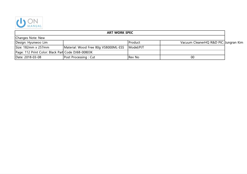 Page n°1 - Manuel utilisateur Samsung SS80N8074K2