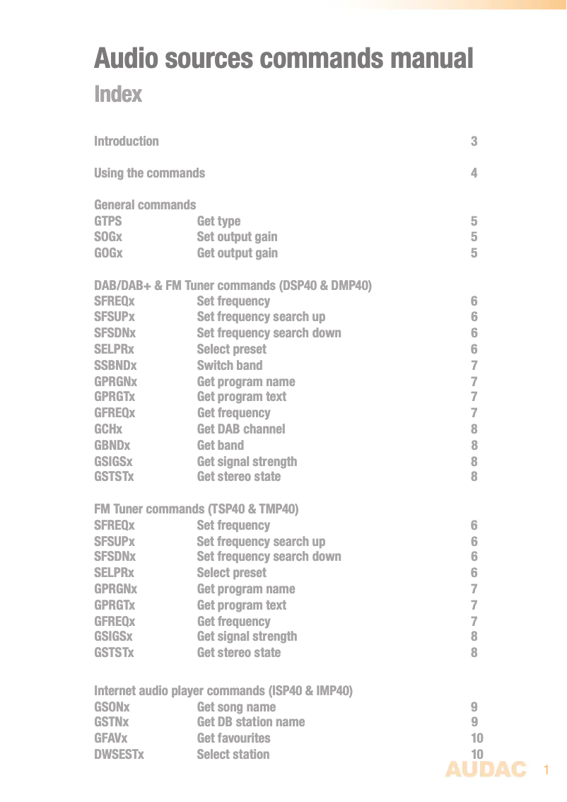 Image de la première page du manuel de l'appareil FMP40