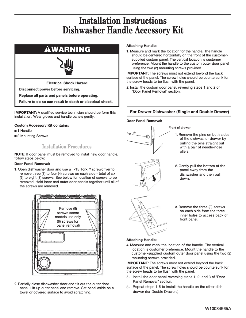 Página 1 del manual Manual de usuario KitchenAid W10188988