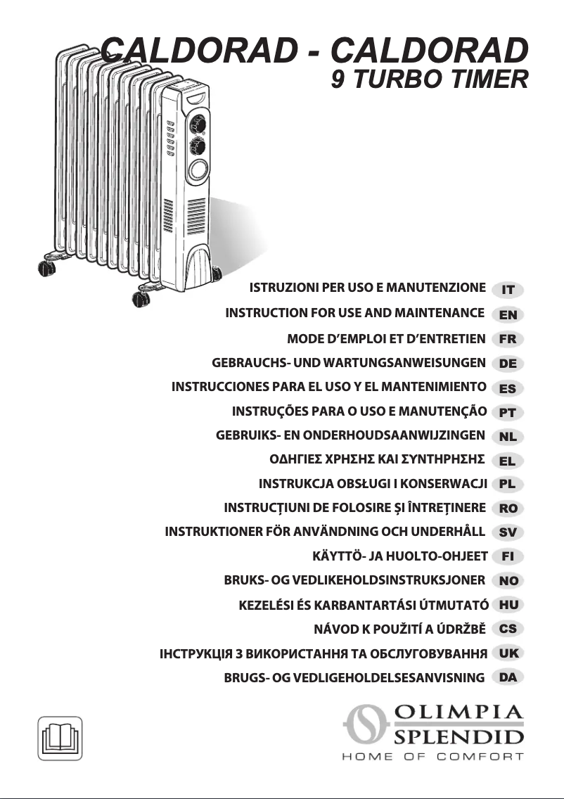 Page 1 de la notice Manuel utilisateur Olimpia Splendid Caldorad