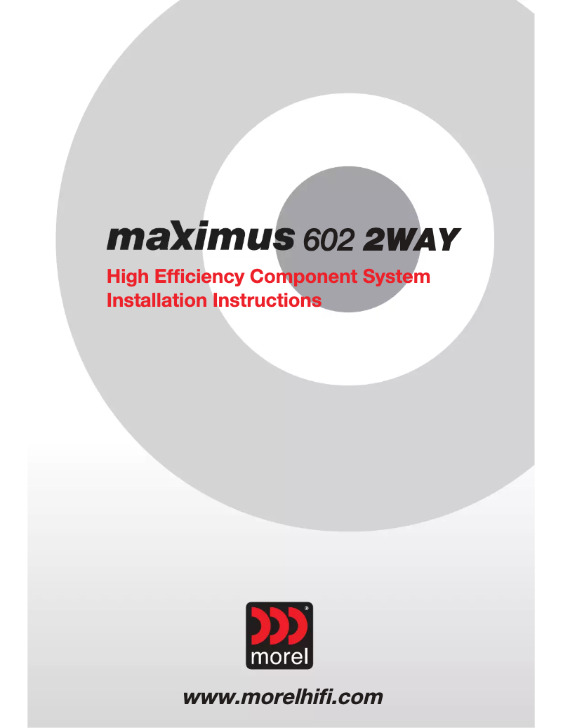 Image de la première page du manuel de l'appareil Maximus 602