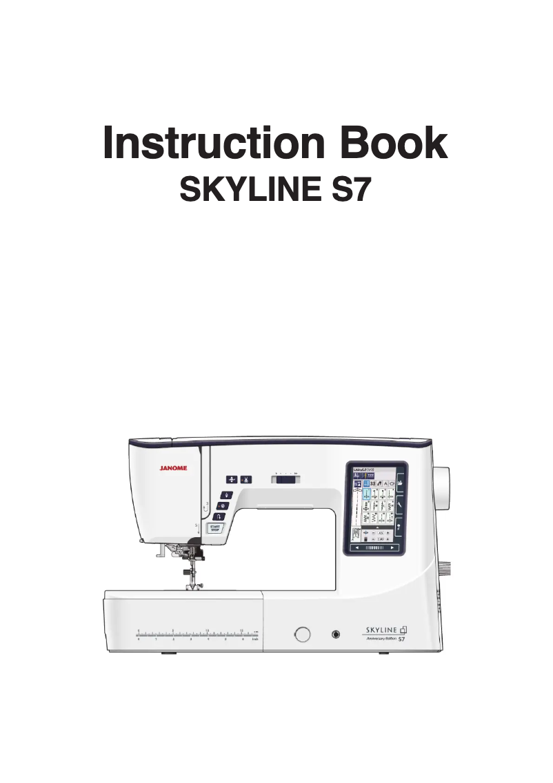 Page n°1 - Fiche technique Janome Skyline S7