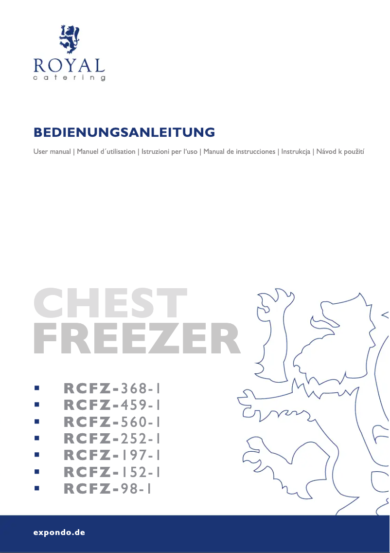 Image de la première page du manuel de l'appareil RCFZ-459-1