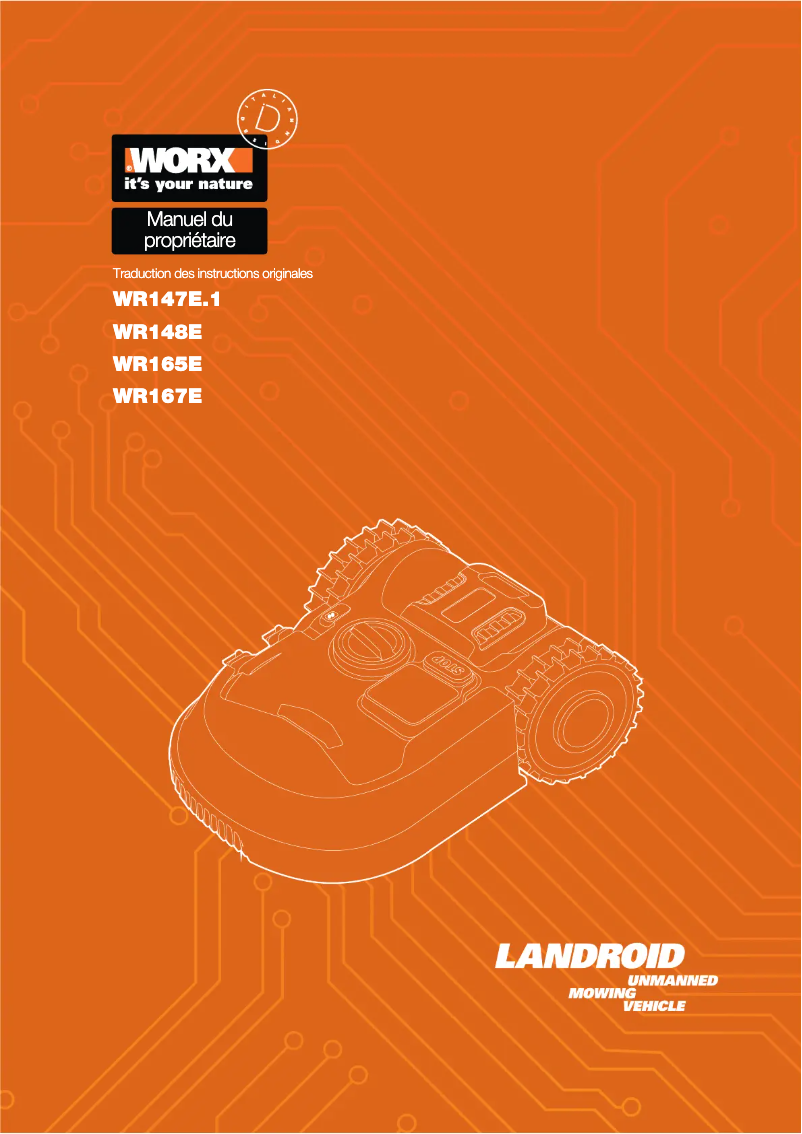 Página 1 del manual Manual de usuario Worx Landroid WR147E