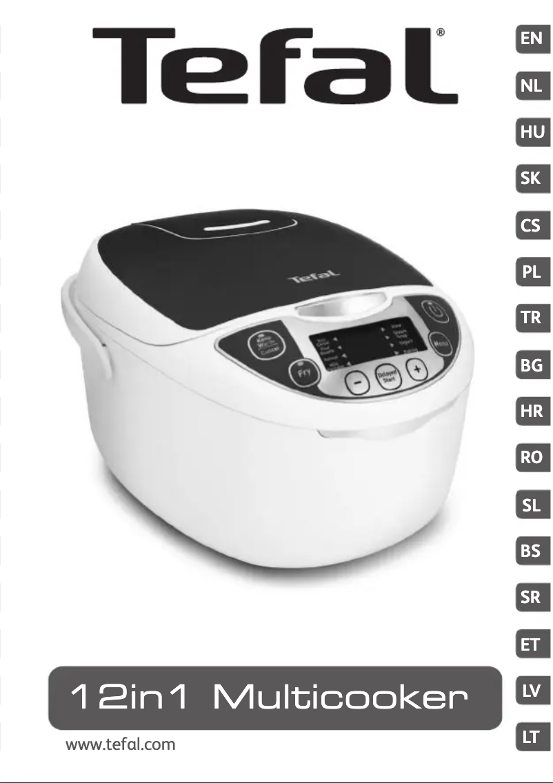 Page n°1 - Manuel utilisateur Tefal 12in1 Multicooker RK7051