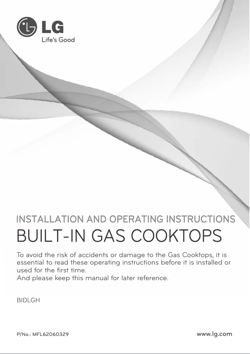 Page n°1 - Manuel utilisateur LG BIDLGH