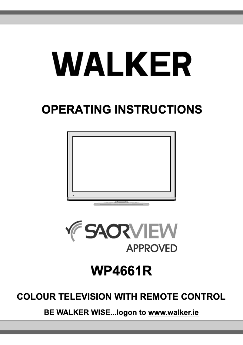 Image de la première page du manuel de l'appareil WP4661R