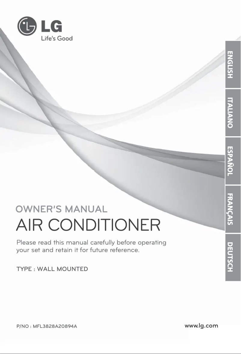 Page n°1 - Manuel utilisateur LG ASUH126E1M0