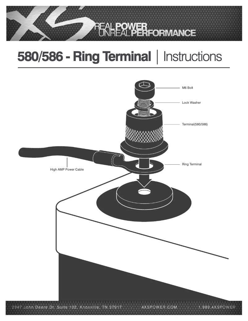Page n°1 - Manuel utilisateur XS Power 580