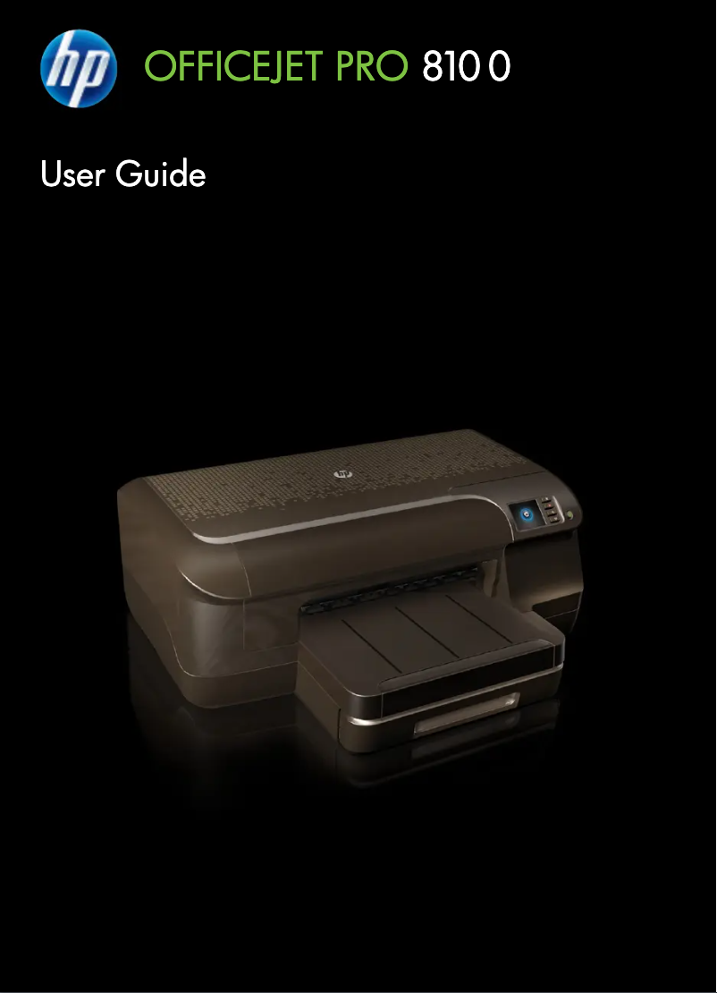 Image de la première page du manuel de l'appareil Officejet Pro 8100