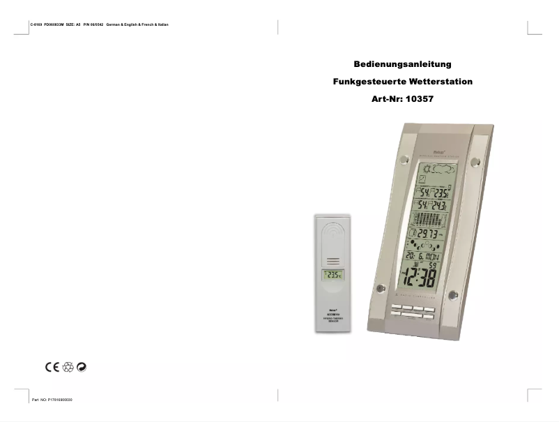 Page 1 de la notice Manuel utilisateur Mebus 10357