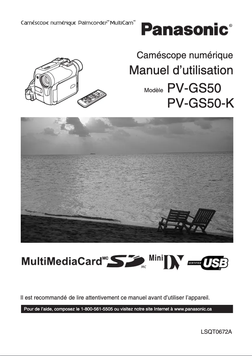 Image de la première page du manuel de l'appareil PV-GS50K