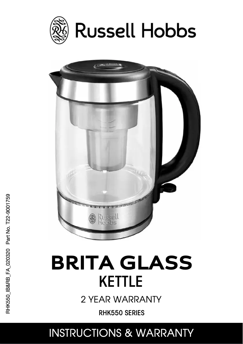 Page n°1 - Manuel utilisateur Russell Hobbs Brita RHK550