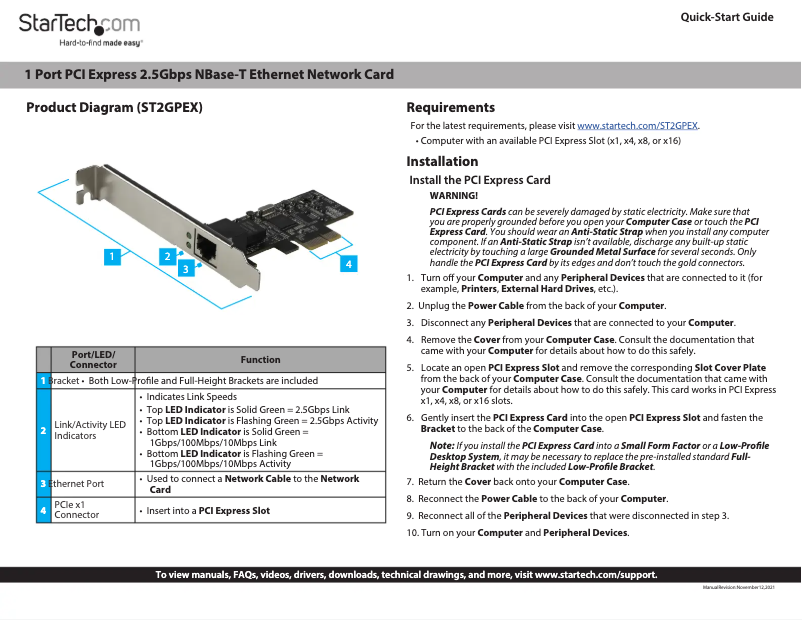 Image de la première page du manuel de l'appareil ST2GPEX