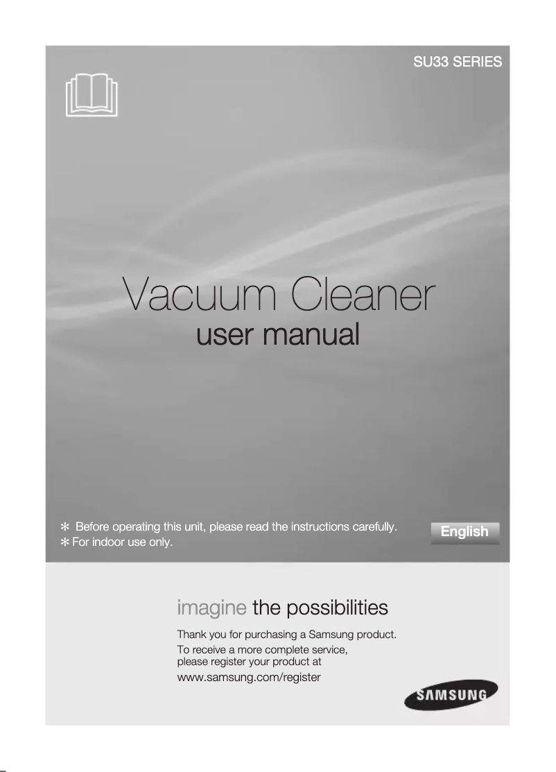 Page 1 de la notice Manuel utilisateur Samsung SU3350