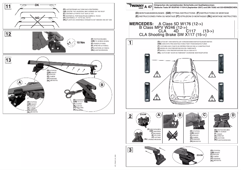 Image de la première page du manuel de l'appareil A 47