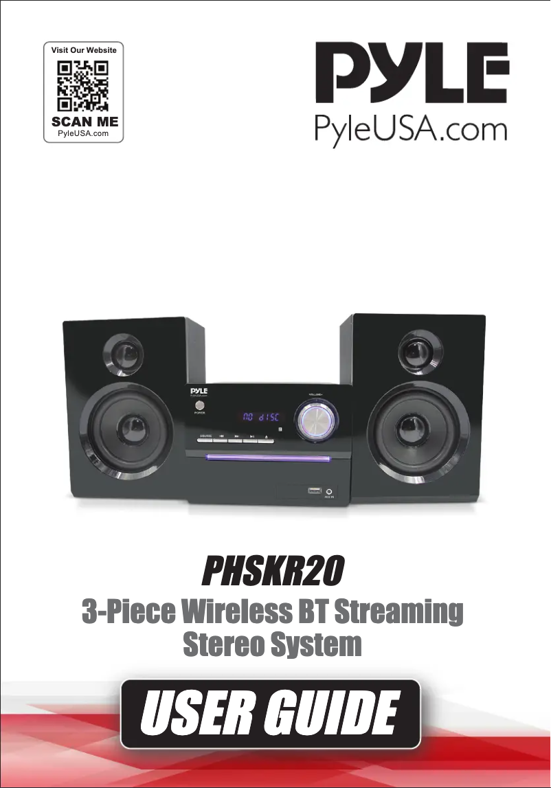 Page 1 de la notice Manuel utilisateur Pyle PHSKR20