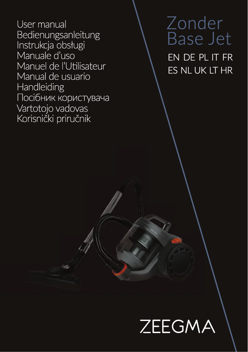 Page 1 de la notice Manuel utilisateur Zeegma Zonder Base Jet