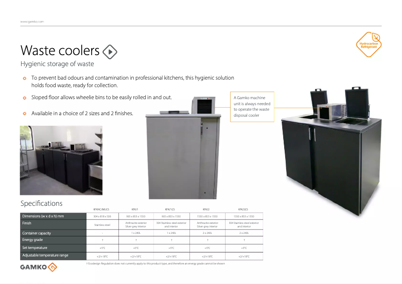 Page n°1 - Brochure Gamko KFKHC/MUCS