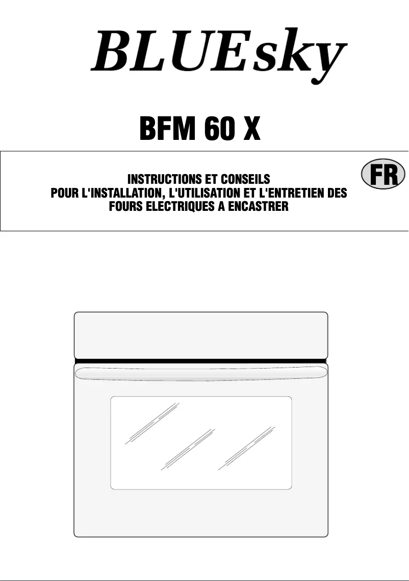 Page n°1 - Manuel utilisateur Bluesky BFM 60 X