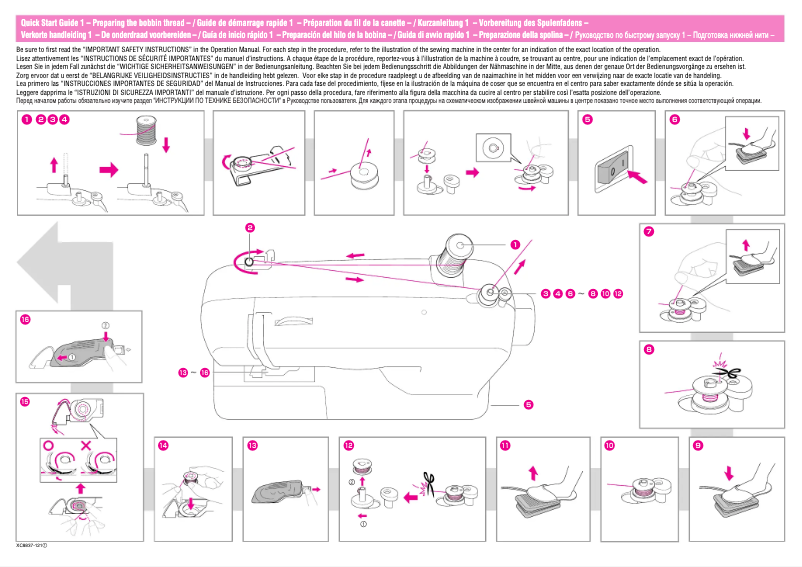 Page n°1 - Guide de démarrage rapide Brother CS70