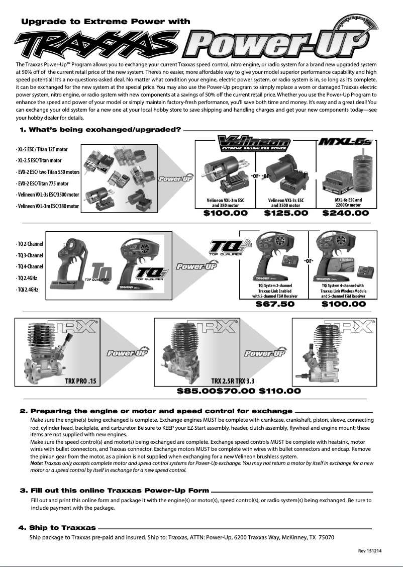 Page 1 de la notice Manuel utilisateur Traxxas Titan