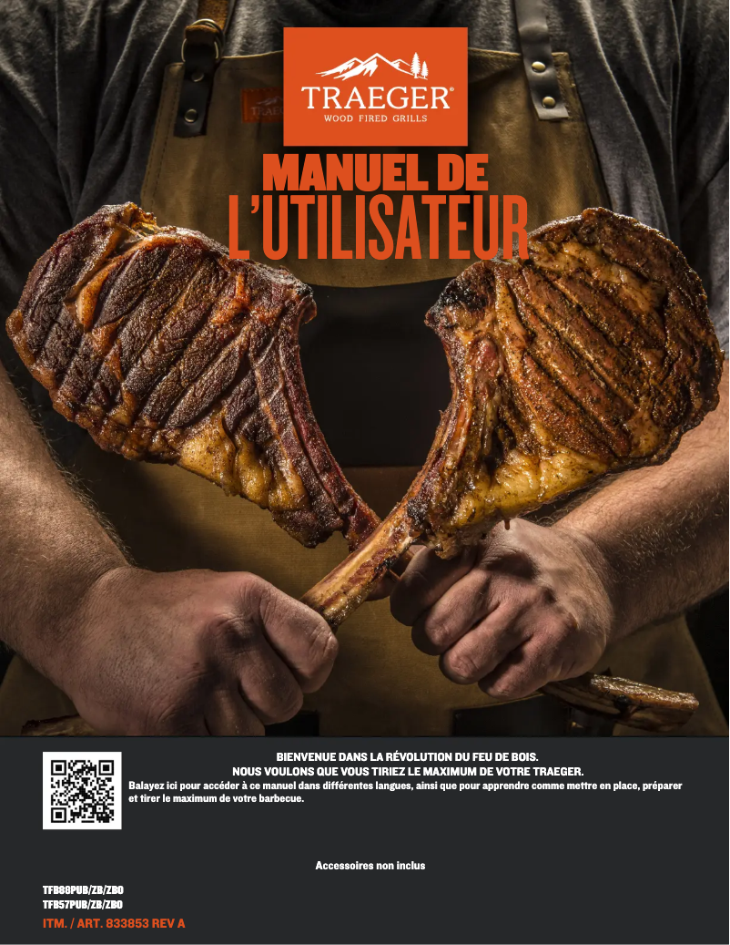 Page 1 de la notice Manuel utilisateur Traeger Pro 34