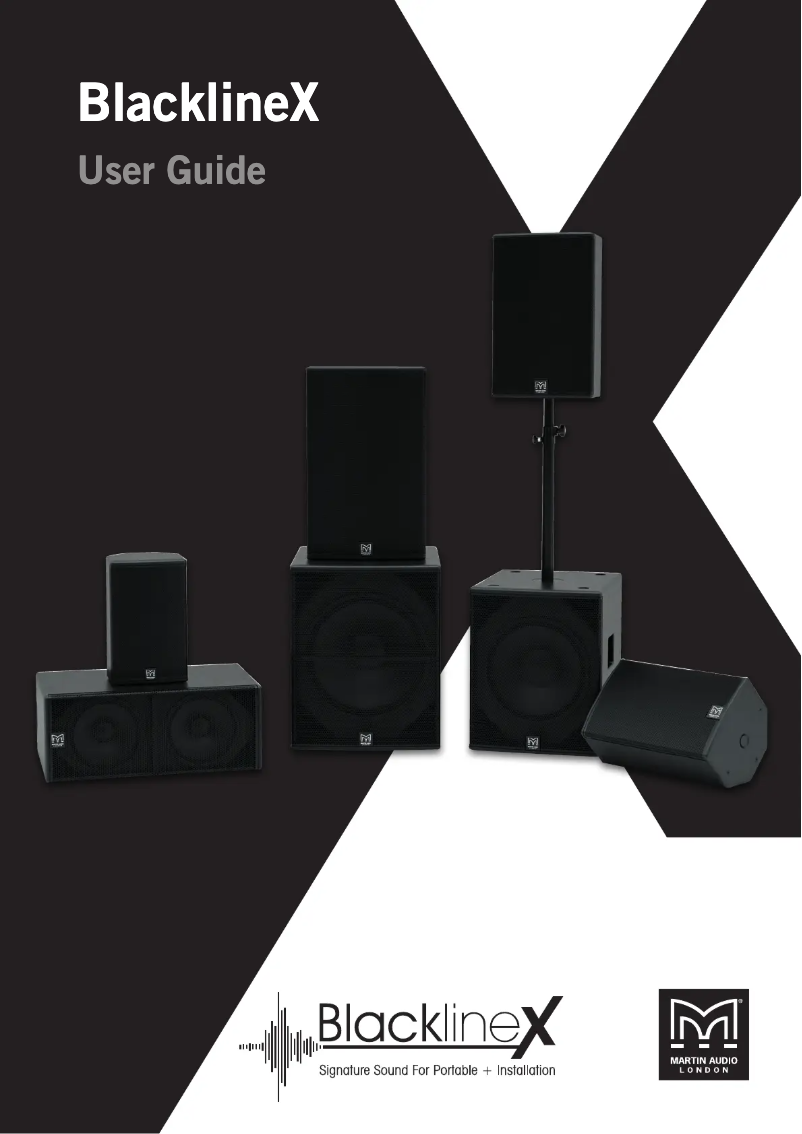 Page n°1 - Manuel utilisateur Martin Audio Blackline X12