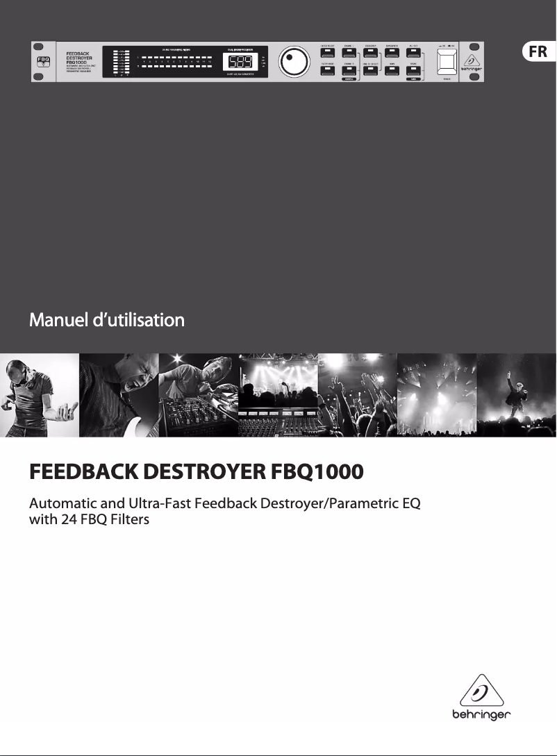 Page n°1 - Manuel utilisateur Behringer FBQ1000