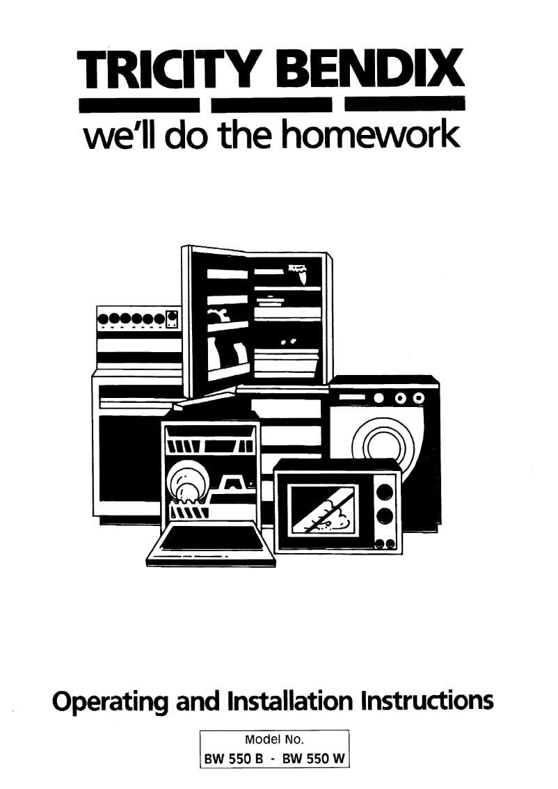 Page n°1 - Manuel utilisateur Tricity BW550B